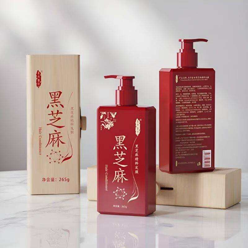 4易丹壹坊黑芝麻发膜护发素护发霜精华茶麸原浆小分子洗发水正品