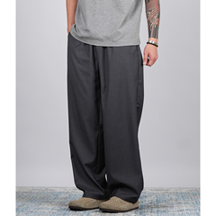 PROCANO25SS TR混纺西装裤直筒垂感宽松阔腿通勤薄款休闲长裤男