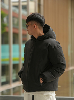 Procano24AW90白鸭绒连帽羽绒服防泼水拉链冬季保暖冲锋外套男女