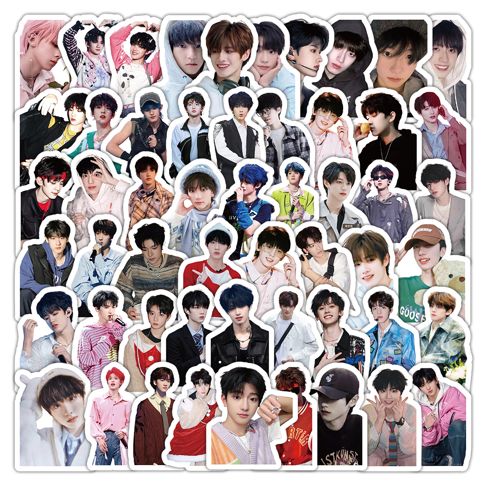 103张TF三代贴纸明星朱志鑫苏新皓张极手账素材手机壳贴画