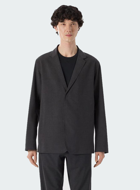 Arc'teryx 始祖鸟 CONVEX 黑色 透气柔软 羊毛西装外套 男装