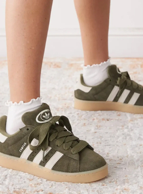 阿迪达斯Adidas Campus 00s 灰绿色 防滑舒适百搭 板鞋 JQ8355