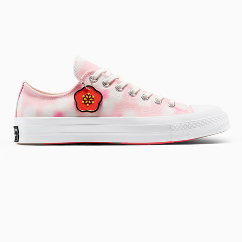 草莓粉色帆布运动板鞋A14789C