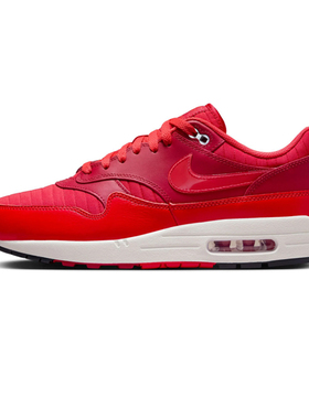 耐克 NIKE AIR MAX 1 红白 防滑耐磨气垫 健步鞋 HQ3607 687
