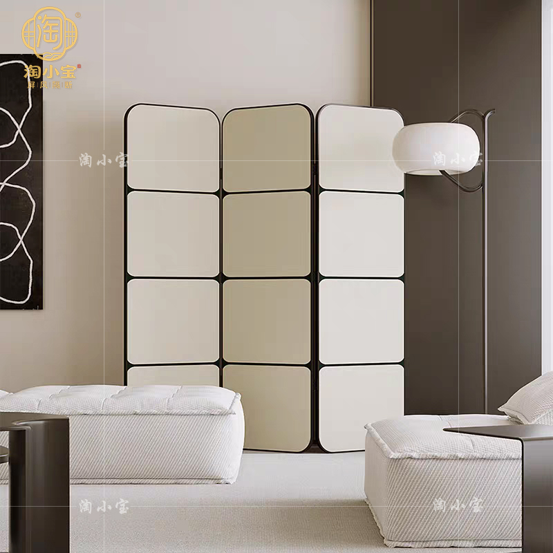 法式中古现代简约铝合金屏风遮挡