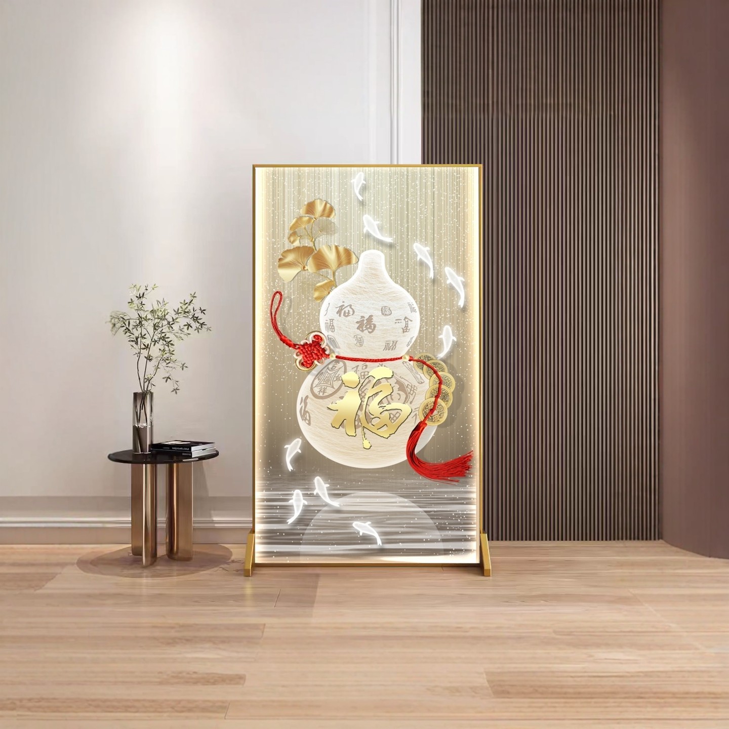 轻奢铝合金屏风隔断客厅遮挡入户玄关卧室办公室酒店现代葫芦座屏,住宅家具,座屏,淘宝优惠券,粉丝福利购,淘宝优惠卷