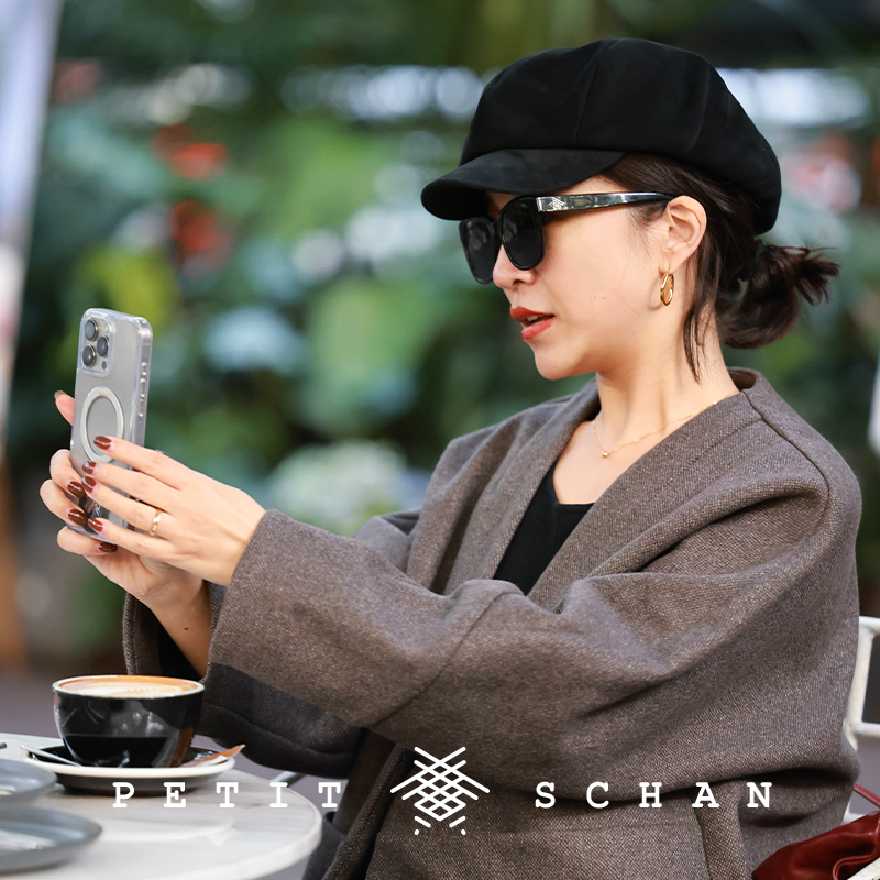 小闪进口羊反绒秋冬高级感报童帽