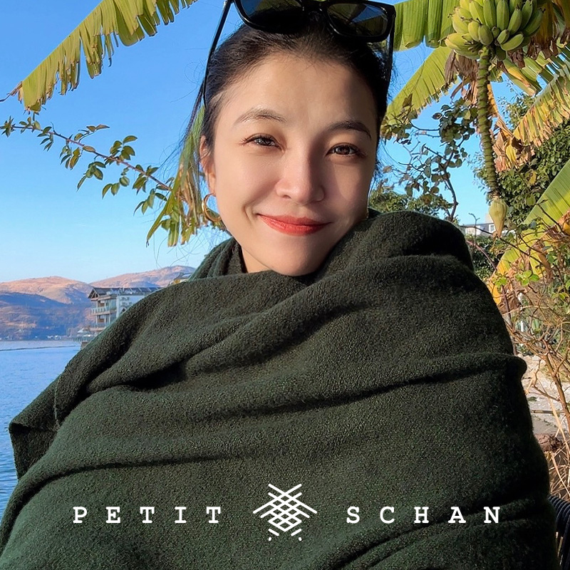 骆驼绒围巾披肩小闪山羊绒