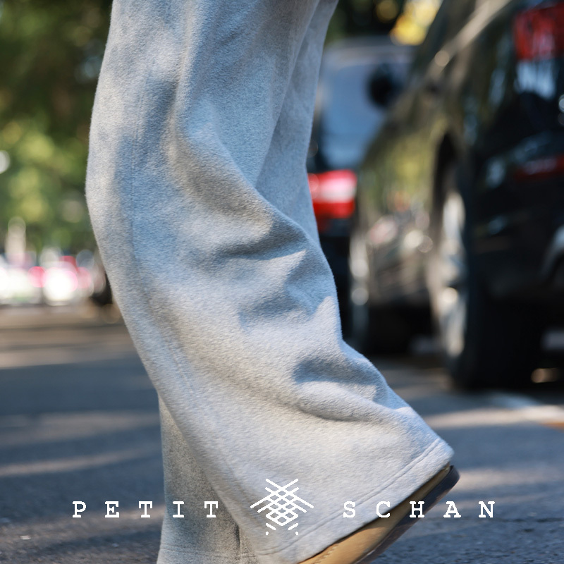 小闪棉羊毛加绒直筒阔腿松紧腰卫裤小个子显高瘦冬加厚保暖休闲裤