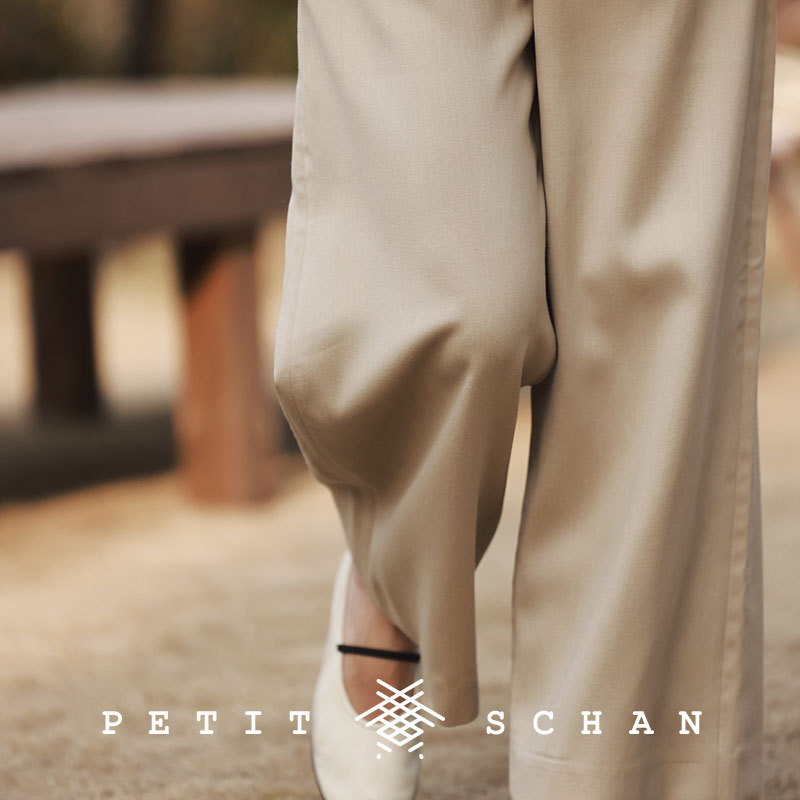 羊毛九分阔腿裤petitschan