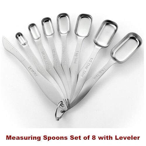 Measuring Spoons Metal Teaspoon Tablespoon Kitchen Gadgets
