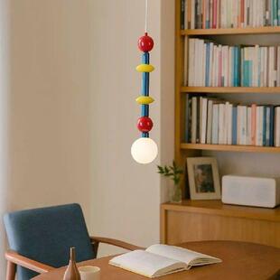 Ball Glass Colorful Pendant Light Red Yellow Blue G9 Bulb