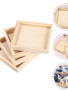 4 Pcs Handles Athletic Tape Sorting Trays for 3d Puzzle