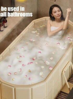 1.5m Foldable Bath Tub Portable Bathtube Ice Hot Tub for