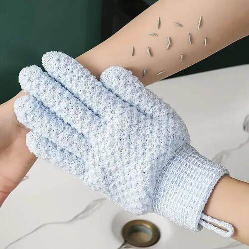 2pcsExfoliating Bath Gloves For Shower - Deep Exfoliating, B