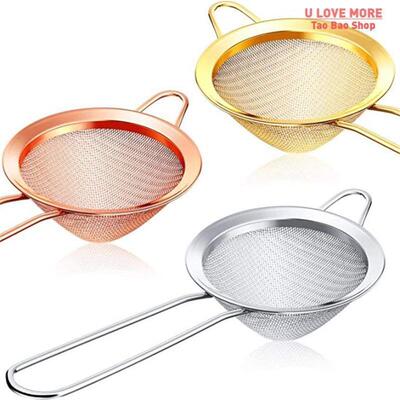 Cocktail Strainer Stainless Steel Tea Strainers Conical Foo0