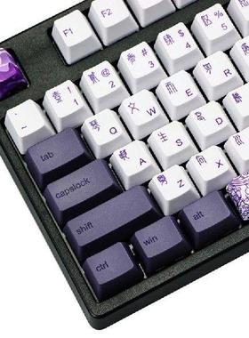 113 Keys Purple Datang Keycap PBT Sublimation Keycaps OEM