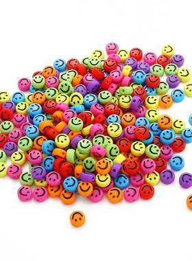 Acrylic Smiling Beads For Jewelry Making Diy Charms Bracelet