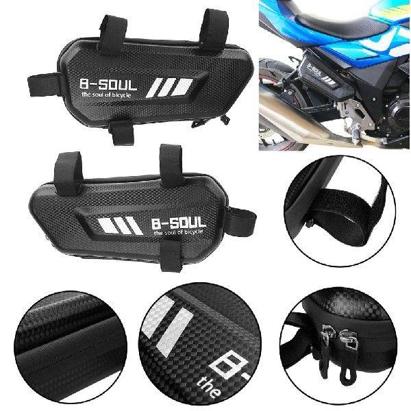 Motorcycle Frame Hard Shell Side Bag Waterproof Hanging Bag