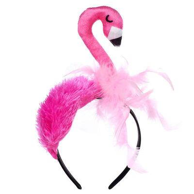 Funny Flamingo Headpiece Hair Hoop Headband Birthday Party C