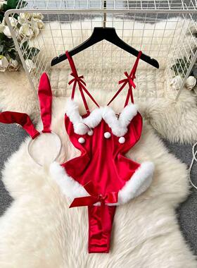 New In Women's Secret Clothes Christmas Red Top Sexy Pat