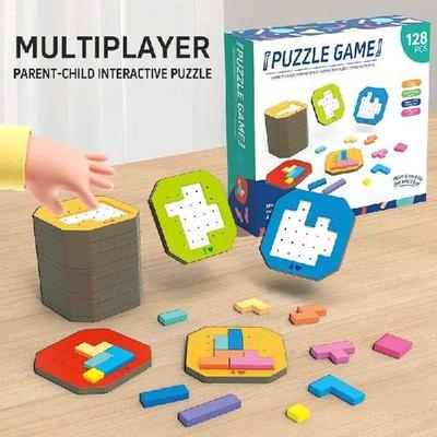 Children Tangram Jigsaw Puzzle Toy Geometry Colorful