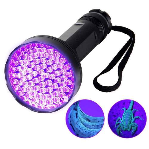 UV Black Light Flashlight Super Bright 12/51/100LED UV Flash