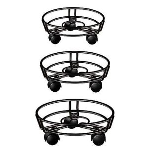 Planter Trolley Balcony Garden Home Rolling Plant Stand Pot