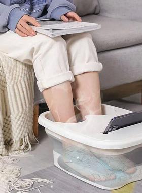 Foldable Footbath Massage Bucket Soaking Bucket Folding Basi