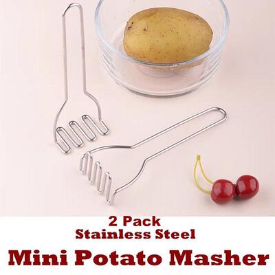Mini Potato Masher, Stainless Steel Presser