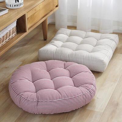 Cotton linen cushion dining chair cushion tatami floor mat