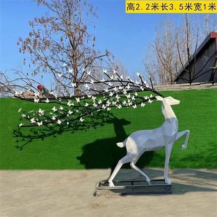 玻璃钢大型卡通雕塑吉祥物动漫人物不锈钢商场IP公仔门口店铺摆件