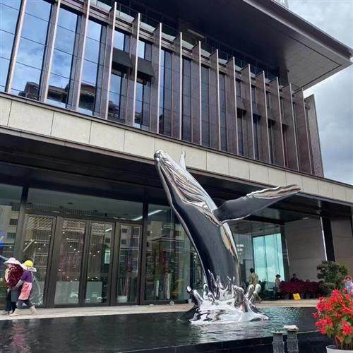 定制大型不锈钢镂空发光镜面几何网格鲸鱼海豚雕塑售楼部景观小品,商业/办公家具,雕塑,淘宝优惠券,粉丝福利购,淘宝优惠卷