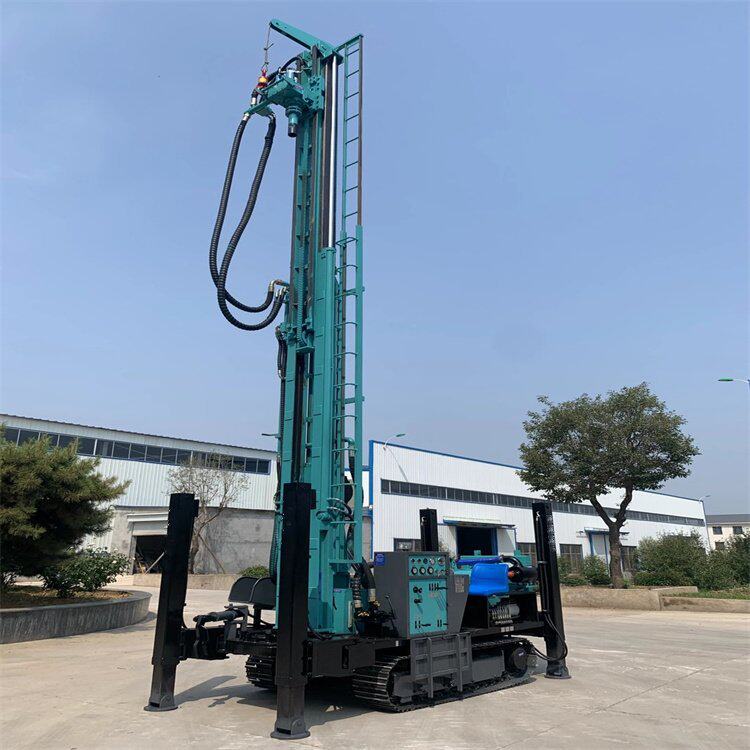 履带式气动钻井机水井钻机性能稳定钻进快速大型气动打井设备