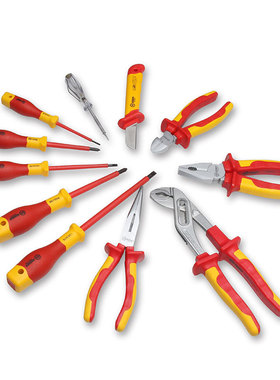 Booher宝合工具11件套VDE绝缘电工工具套装耐高压工具0200102