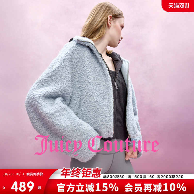 Juicy Couture【slow cleanfit系列】橘滋外套女25年秋冬休闲上衣