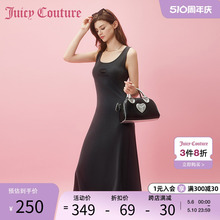 Juicy Couture橘滋2024早春穿搭新款立体印花气质连衣裙子女装