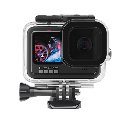 适用gopro12防水壳gopro10/9/11mini运动相机潜水12保护壳边框hero8/7/6/5保护滤镜套装深潜防水罩设备配件