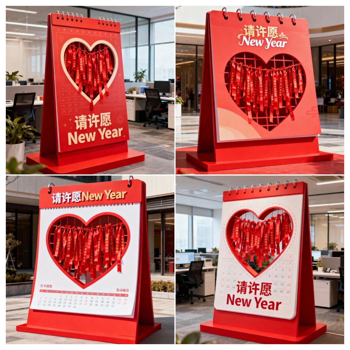 2026创意新年许愿日历装置