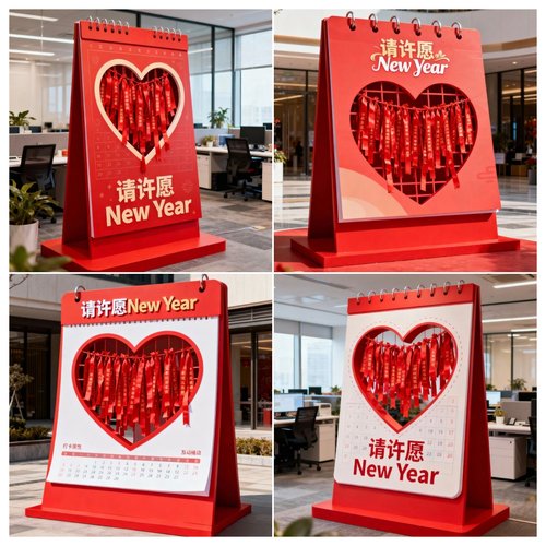 2026创意新年许愿日历装置