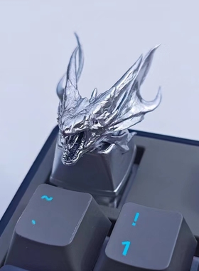 怪物猎人冥灯龙键帽蓝色立体艺术键帽CEKE机械键盘配件