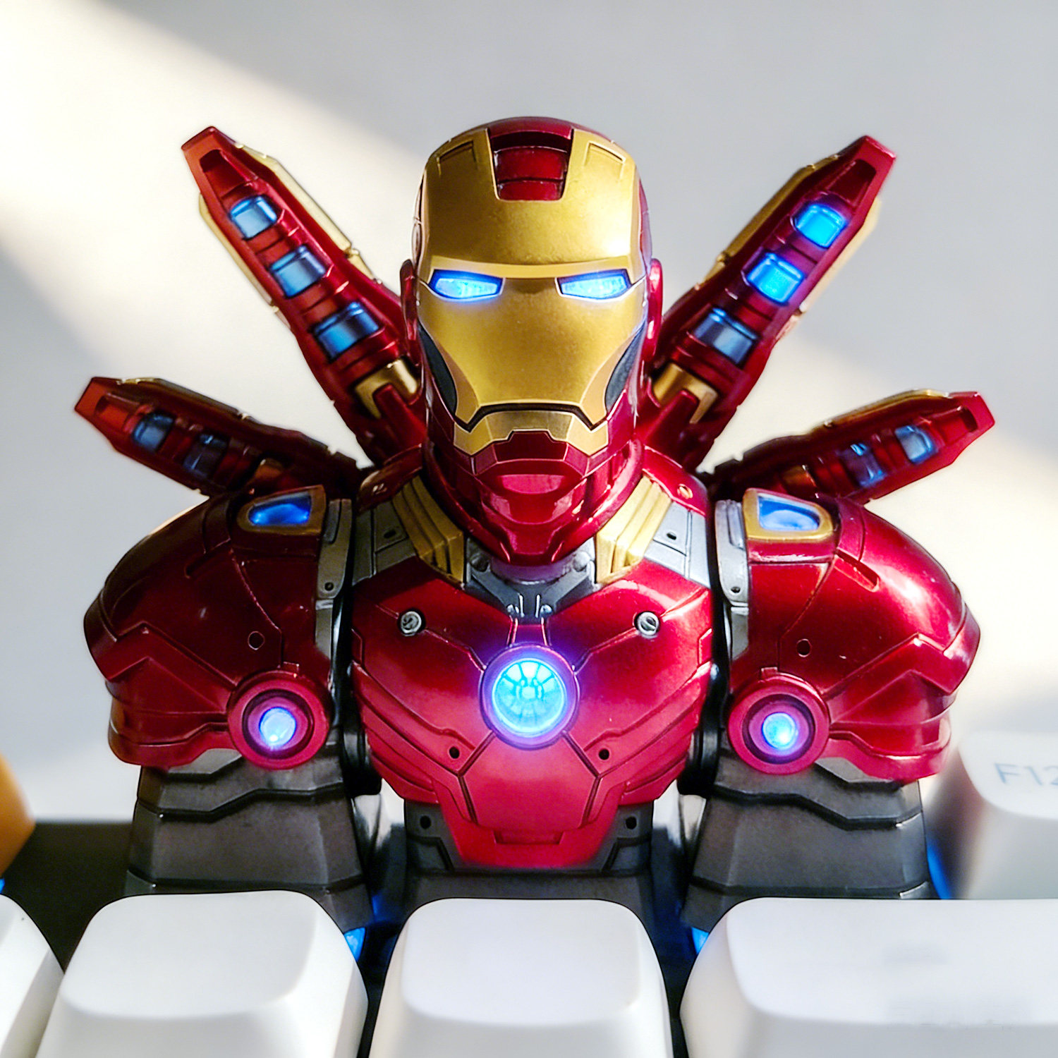 钢铁侠三联键帽机械键盘个性定制键帽Esc客制化创意rog