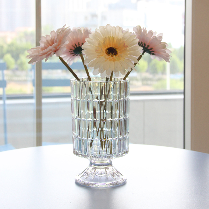 北欧花瓶玻璃透明插花客厅摆件餐桌网红水养玫瑰百合小鲜花花器,家居饰品,花瓶,淘宝优惠券,粉丝福利购,淘宝优惠卷