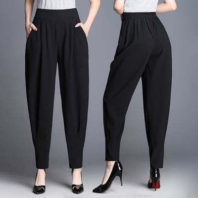 Go with casual loose lantern trousers   百搭休闲宽松灯笼长裤