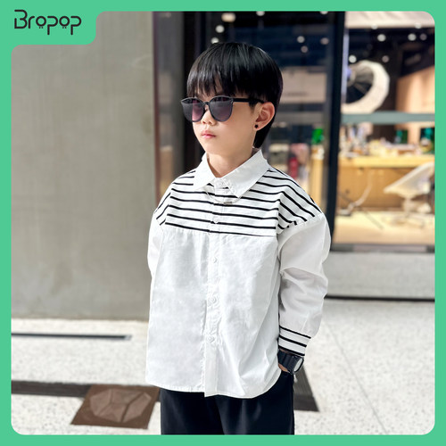 Bropop韩版春秋新款衬衫