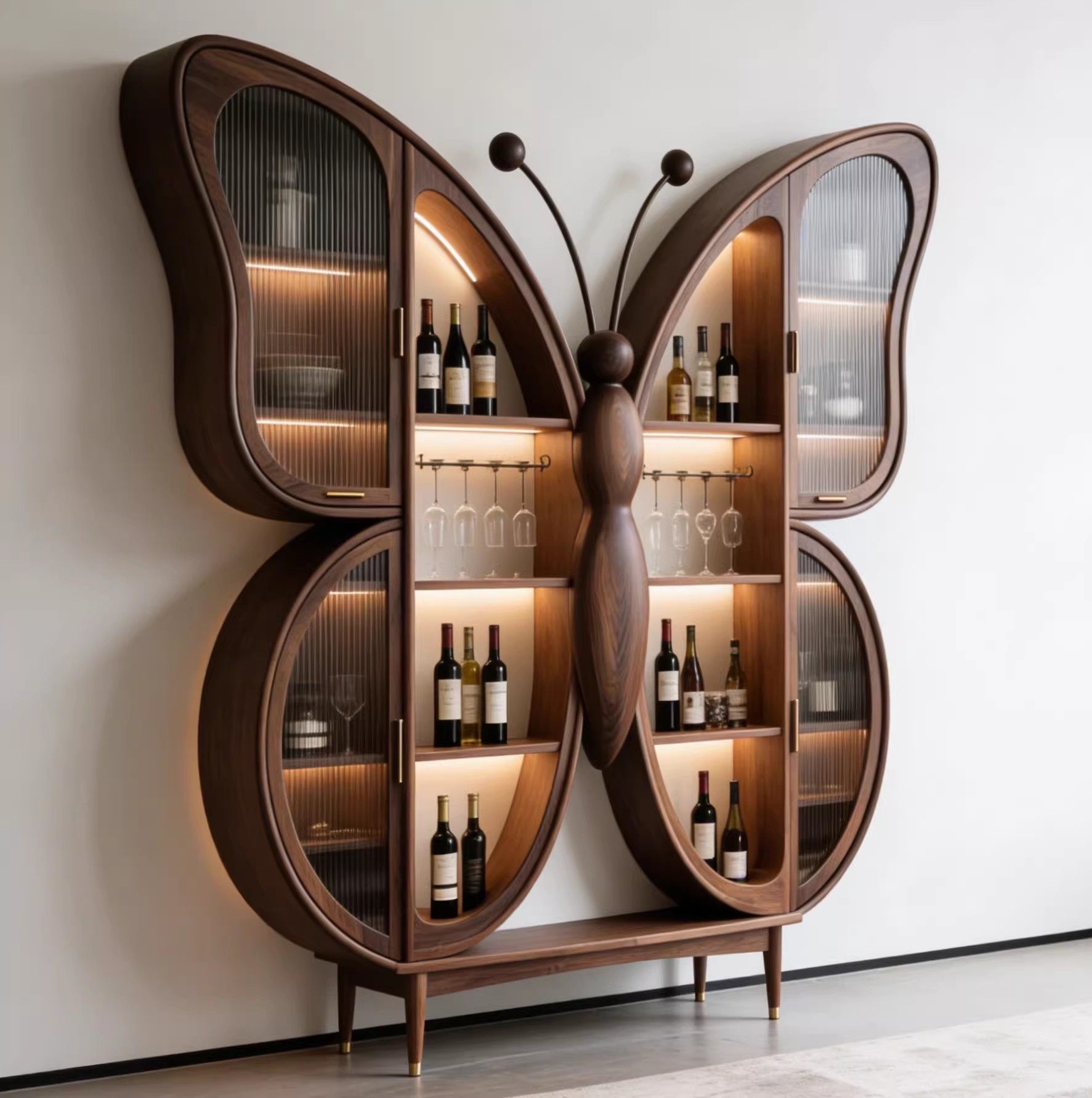 高档设计师大提琴酒柜展示柜高级感 客厅艺术酒柜轻奢红酒柜 高端,住宅家具,酒柜,淘宝优惠券,粉丝福利购,淘宝优惠卷