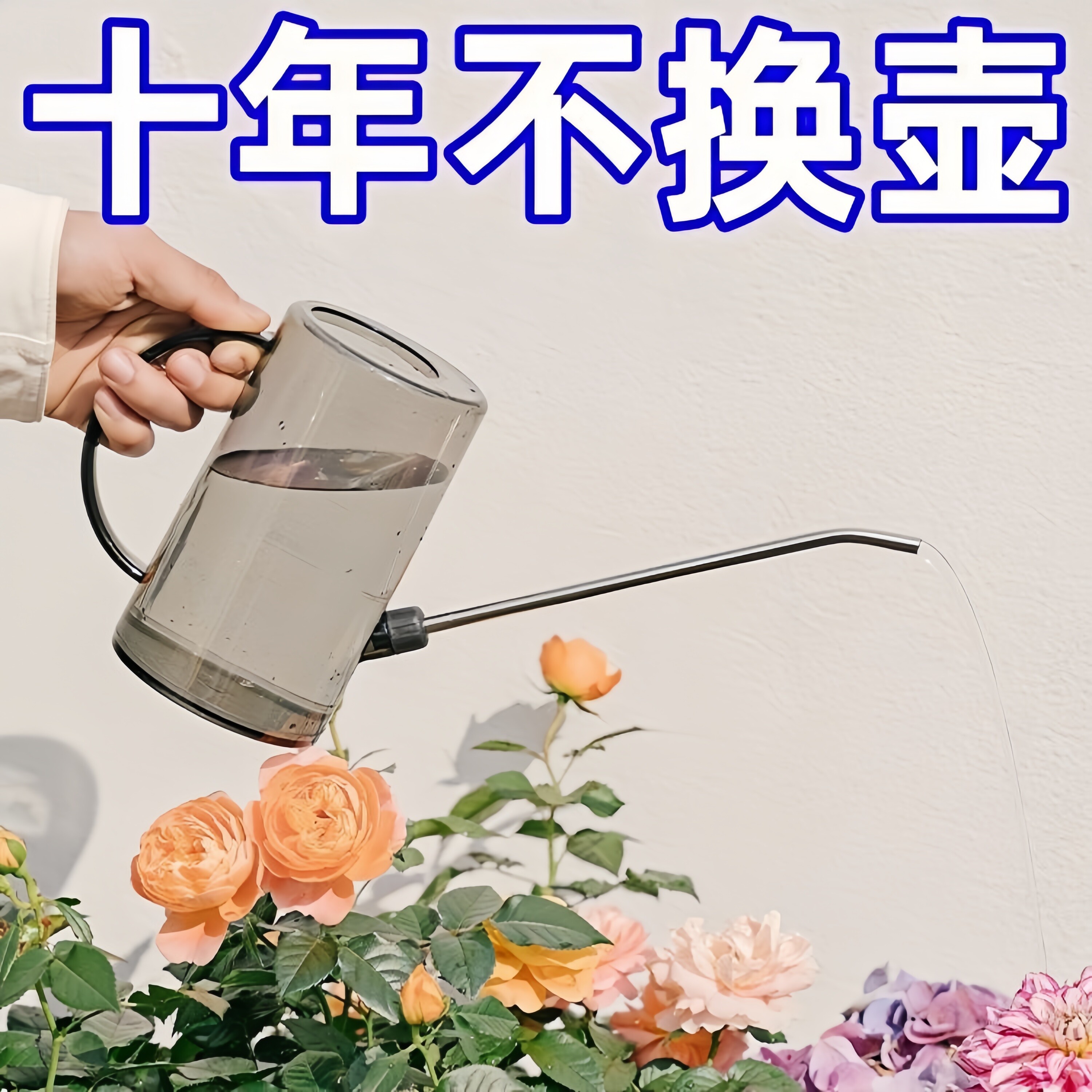 浇花水壶家用小型淋花洒水壶长嘴大喷壶养兰花多肉浇水神园林摆件