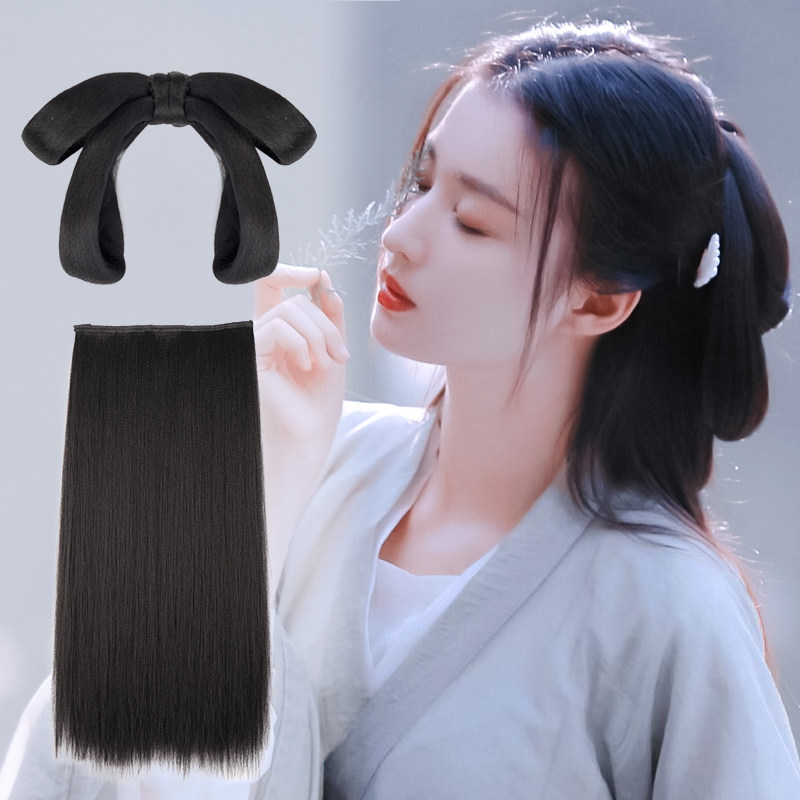 汉服假发包古装玉楼春古风造型少春发型同款发髻可弯曲垫发假发包