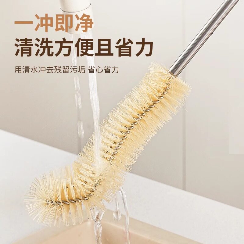 木柄杯刷长柄刷子家用洗杯刷奶瓶水杯无死角厨房杯子瓶子清洁神器