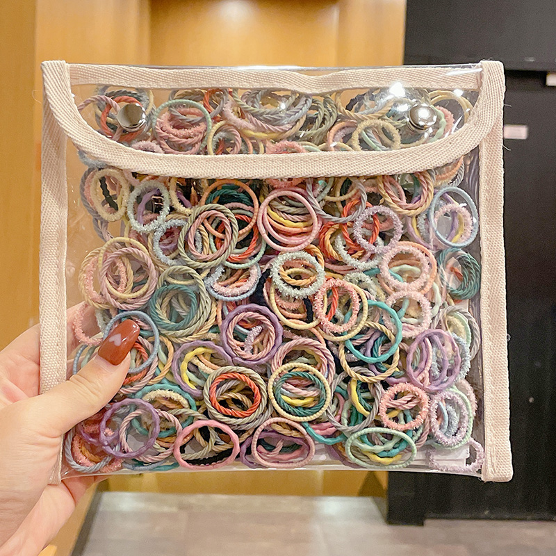 小皮筋女扎头儿童头绳发绳发圈可爱2023年新款不伤发宝宝网红皮套